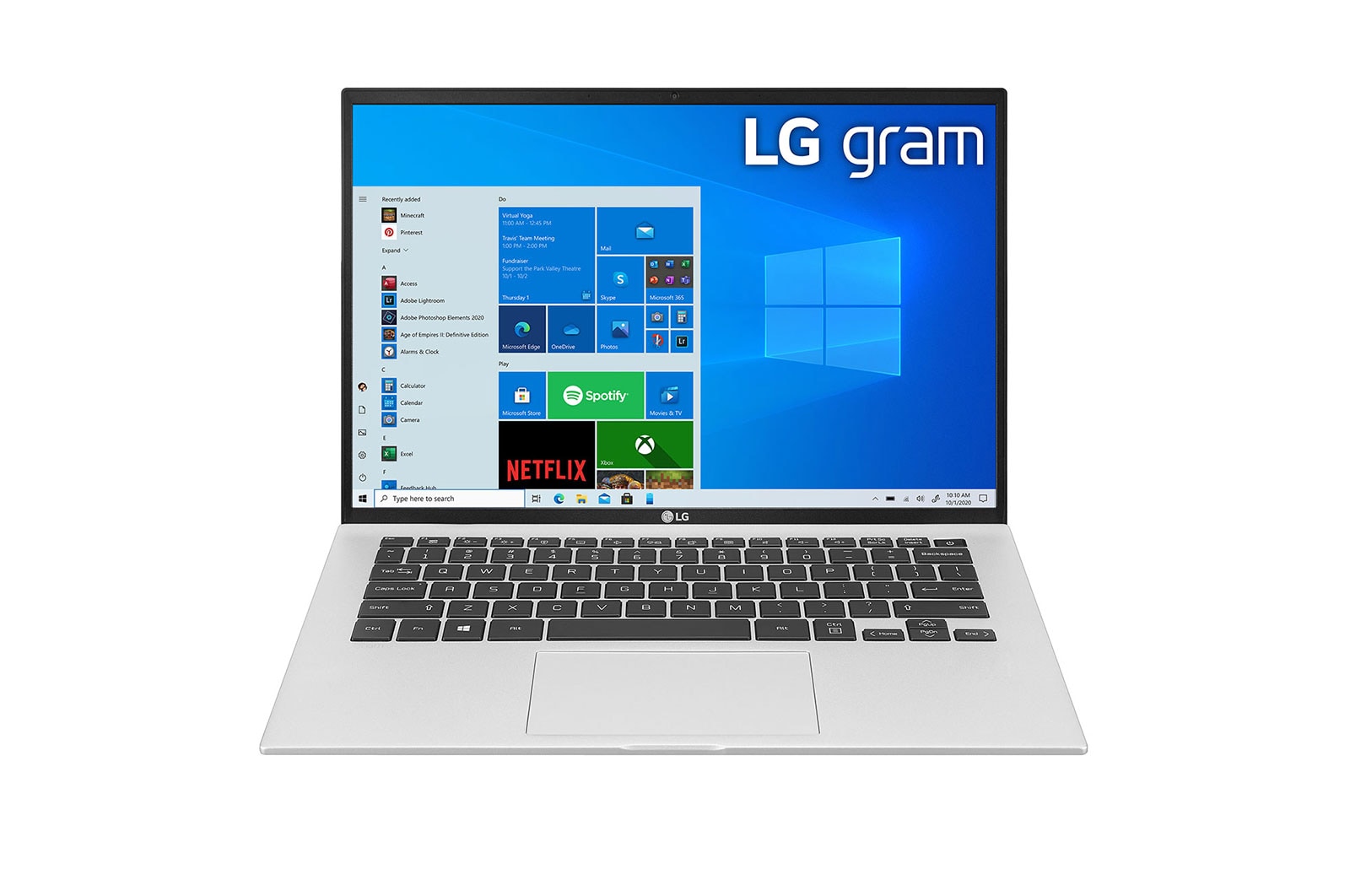 LG gram Ultra-Lightweight Laptop with 14” 16:10 IPS Display and Intel® Evo™ platform, 14Z90P-G.AR53A