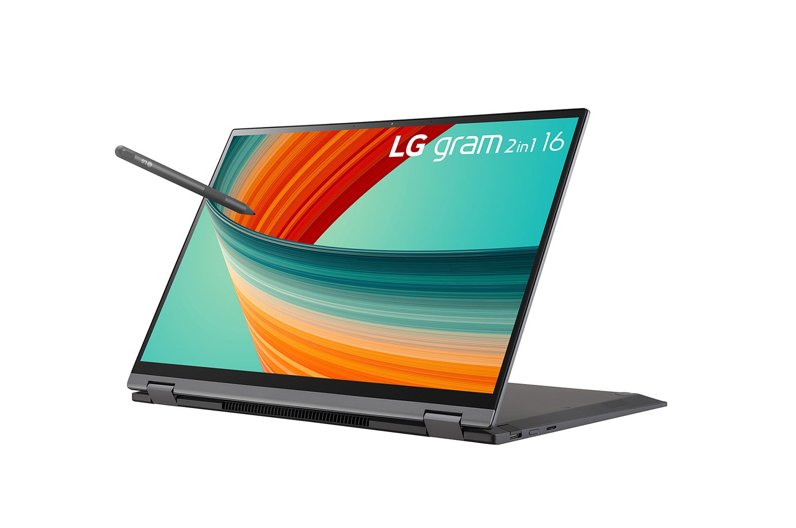 LG gram 16 Inch 2 in1 Touchscreen Laptop & Tablet | 13th Gen Intel® Evo Processor, 16GB RAM, Windows 11 Pro, Stylus Pen, 16T90R-G.AP55A