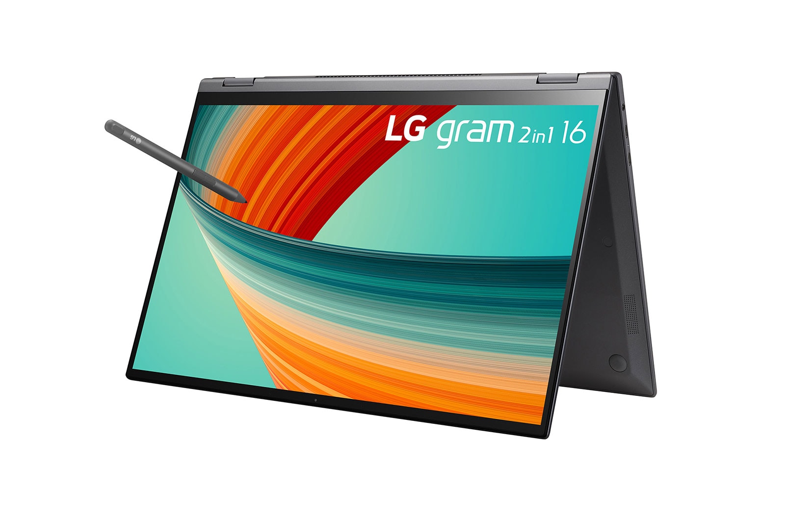 LG gram 16 Inch 2 in1 Touchscreen Laptop & Tablet | 13th Gen Intel® Evo Processor, 16GB RAM, Windows 11 Pro, Stylus Pen, 16T90R-G.AP55A