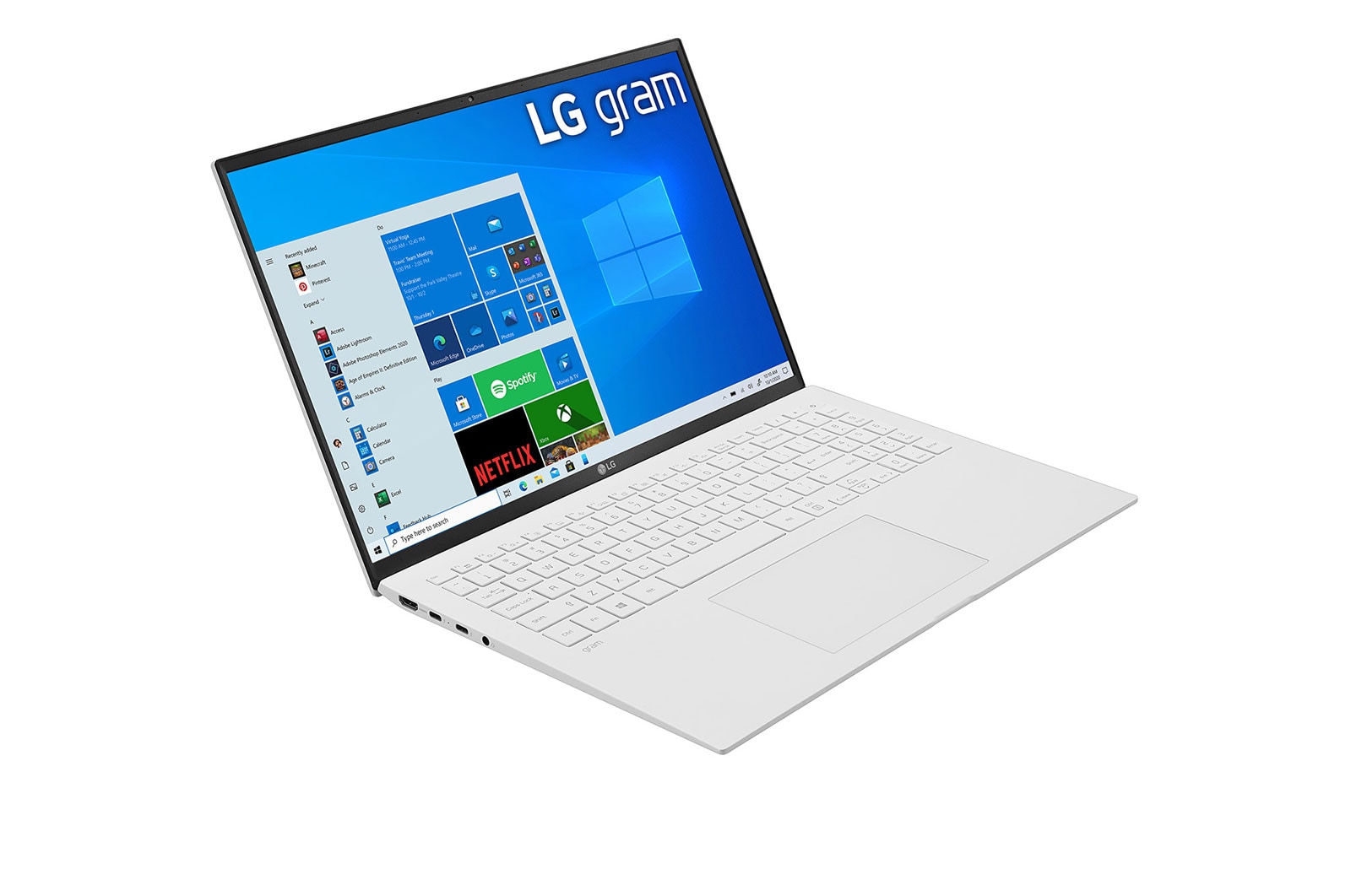 LG gram Ultra-Lightweight Laptop with 16” 16:10 IPS Display and Intel® Evo™ platform, 16Z90P-G.AA54A