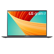 Front view of the 17 Inch LG gram (17Z90R-G.AA78A) laptop with 16GB RAM and Intel Core i7