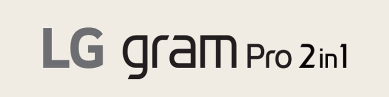 LG gram Pro 2-in-1 logo.