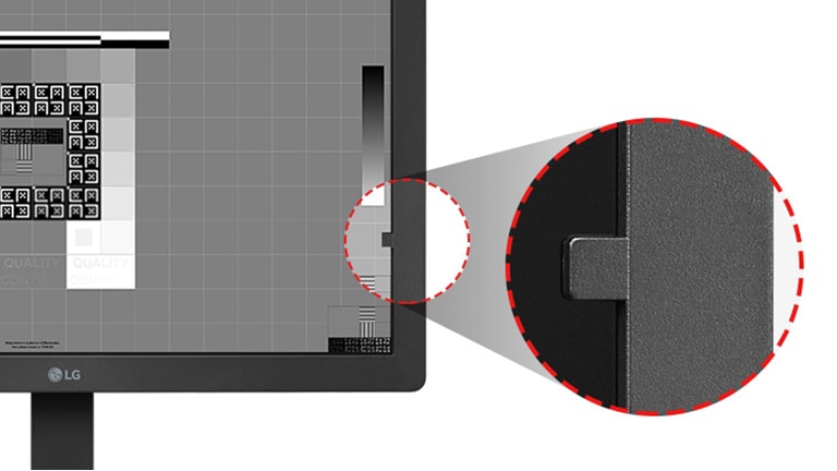 The front-sensor, supported by the calibration software, enables calibration without the need for additional measuring equipment, ensuring stable image quality.