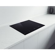 LG 60cm Induction Cooktop, 4 Cooking Zones incl. 1 Flexi – with Power Boost, BCI607T4BG