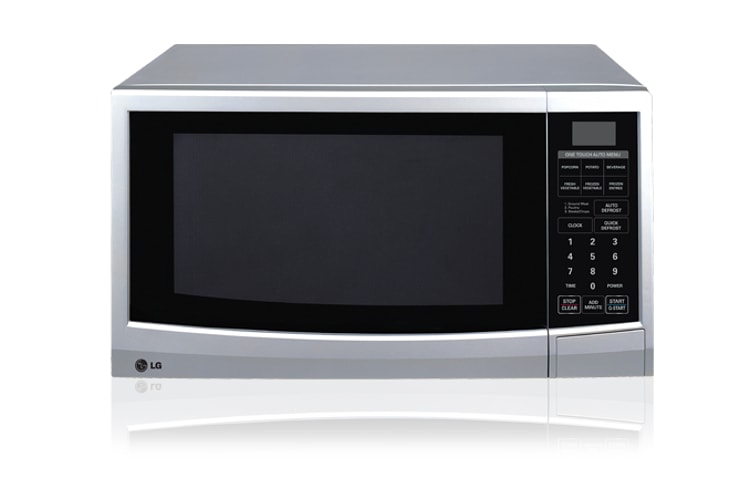 Front view of 23L Sliver Microwave Oven with 10 Power Levels and Auto Menu MS2346SS