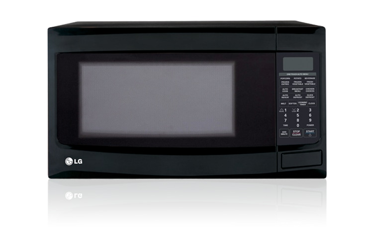 Front view of 34L Black Round Cavity Microwave Oven MS3446VRB