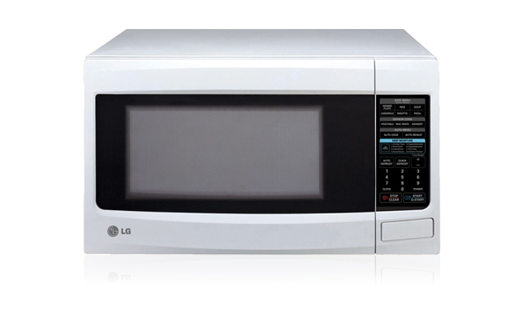 LG 34L White Microwave Oven with Keep Moisture option, MS3448GRK