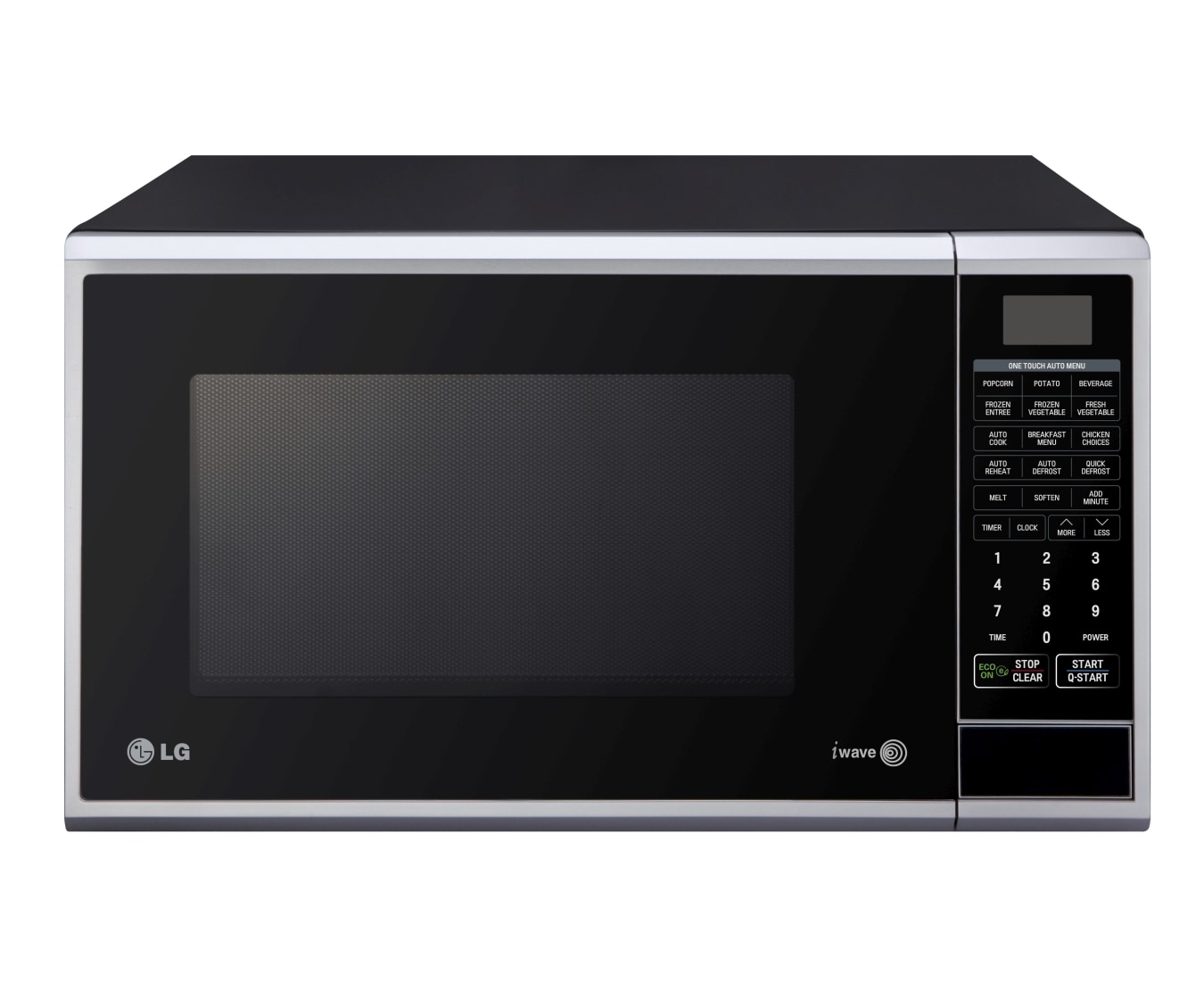 Front view of 38L Black Round Cavity Microwave Oven MS3840SRB