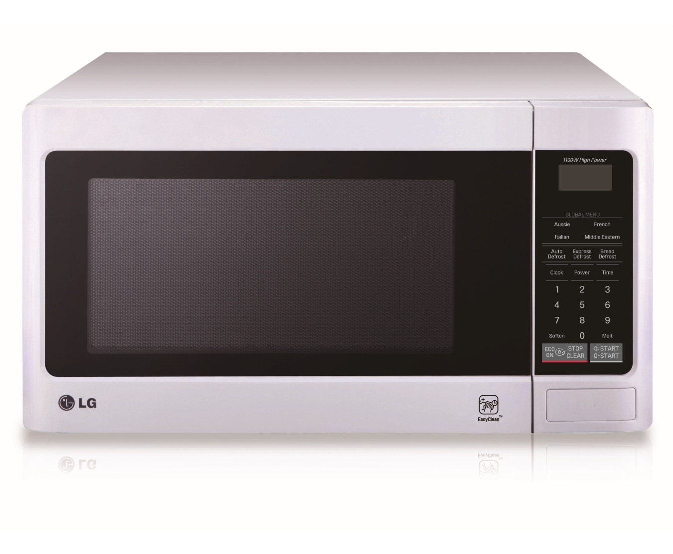 LG 40L White Rounded Corner Cavity Microwave Oven , MS4042GR