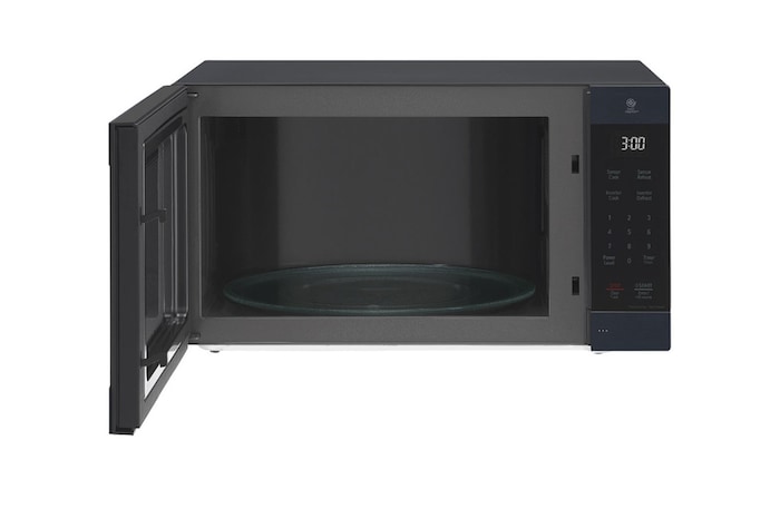 Front view open door of LG MS5696OMBS