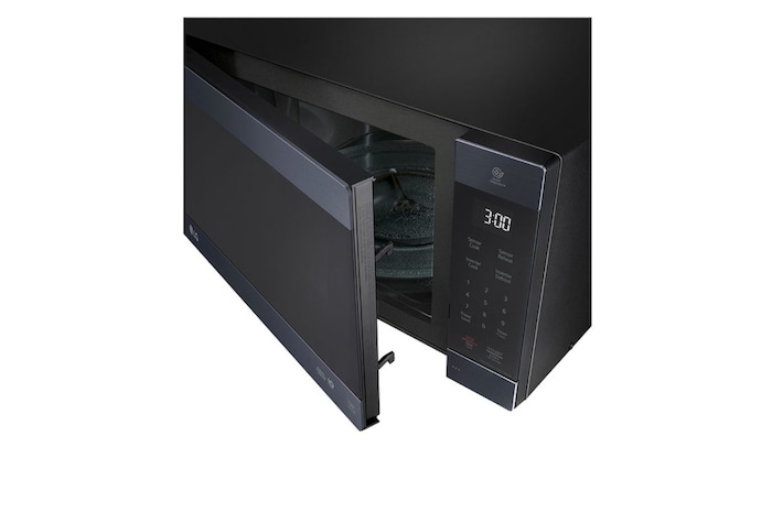 Front view open door of LG MS5696OMBS