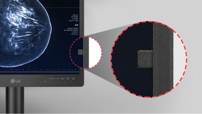 The front-sensor, supported by calibration software, enables calibration without the need for additional measuring equipment, ensuring stable image quality.