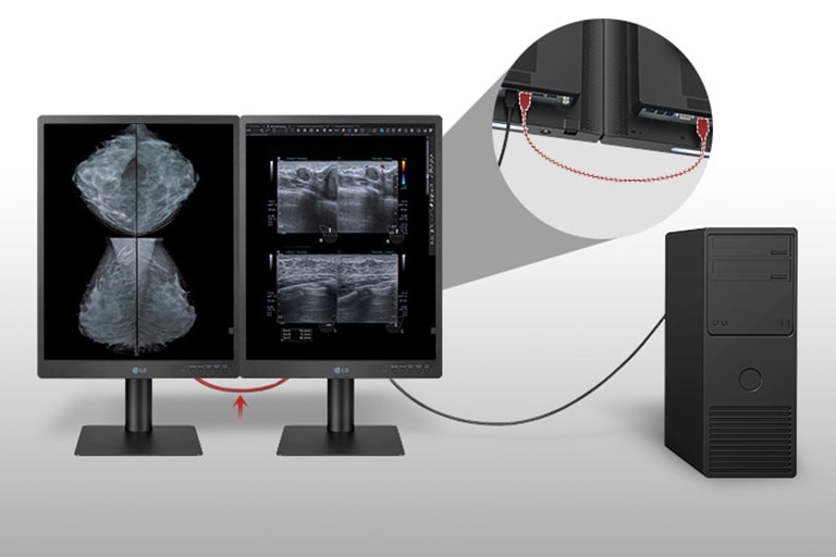 Make your workspace productive with the Daisy Chain setup. You can reduce clutter on your desk and simplify cable management, leading to a productive workspace.