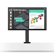 LG 27'' QHD Ergo IPS Monitor, 27QN880-B