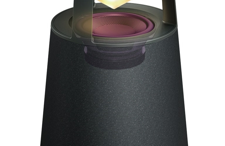 Image showing Glass fiber woofer unit in the middle of XBOOM 360.