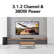 LG SP70Y, 380W, 3.1.2ch with Meridian & Dolby Atmos® Soundbar, SP70Y