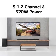 LG SP9YA, 520W, 5.1.2ch with Meridian & Dolby Atmos® Soundbar, SP9YA