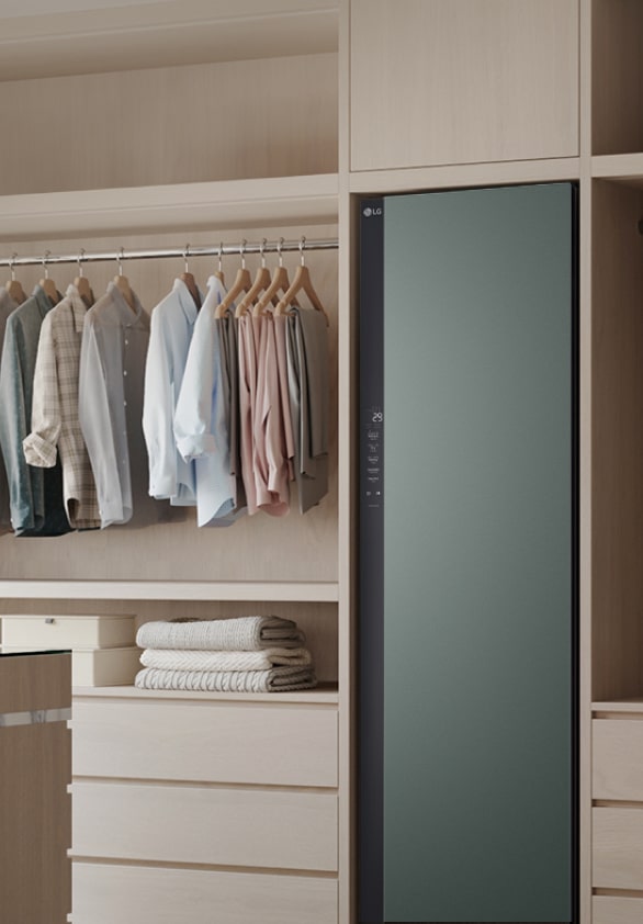 LG Styler in the dress room