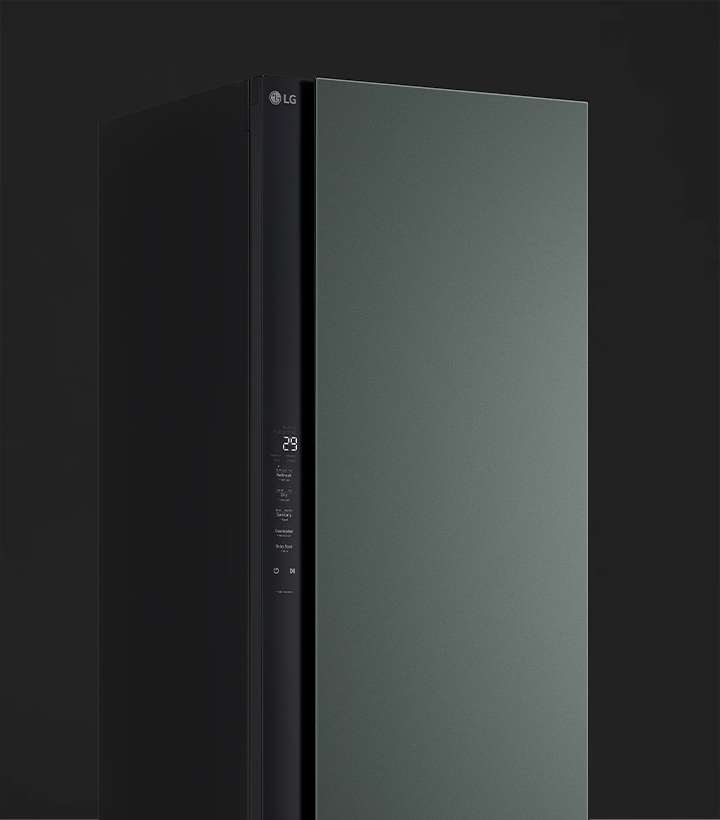 LG DUAL TrueSteam™ removing odour and steaming shirts.