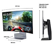 LG OLED Flex 42 inch 4K Gaming TV, 42LX3QPSA