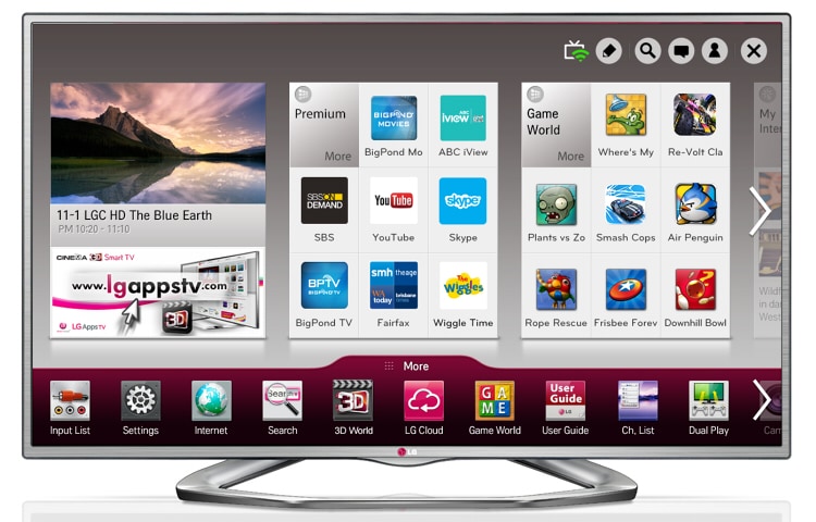 LG 42" (106cm) Full HD Smart 3D LED LCD TV, 42LA6230