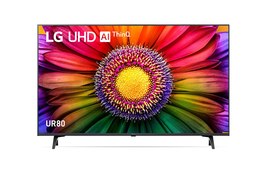 LG UHD TV UR80 43 inch 4K Smart TV with Al Sound Pro, 43UR8050PSB