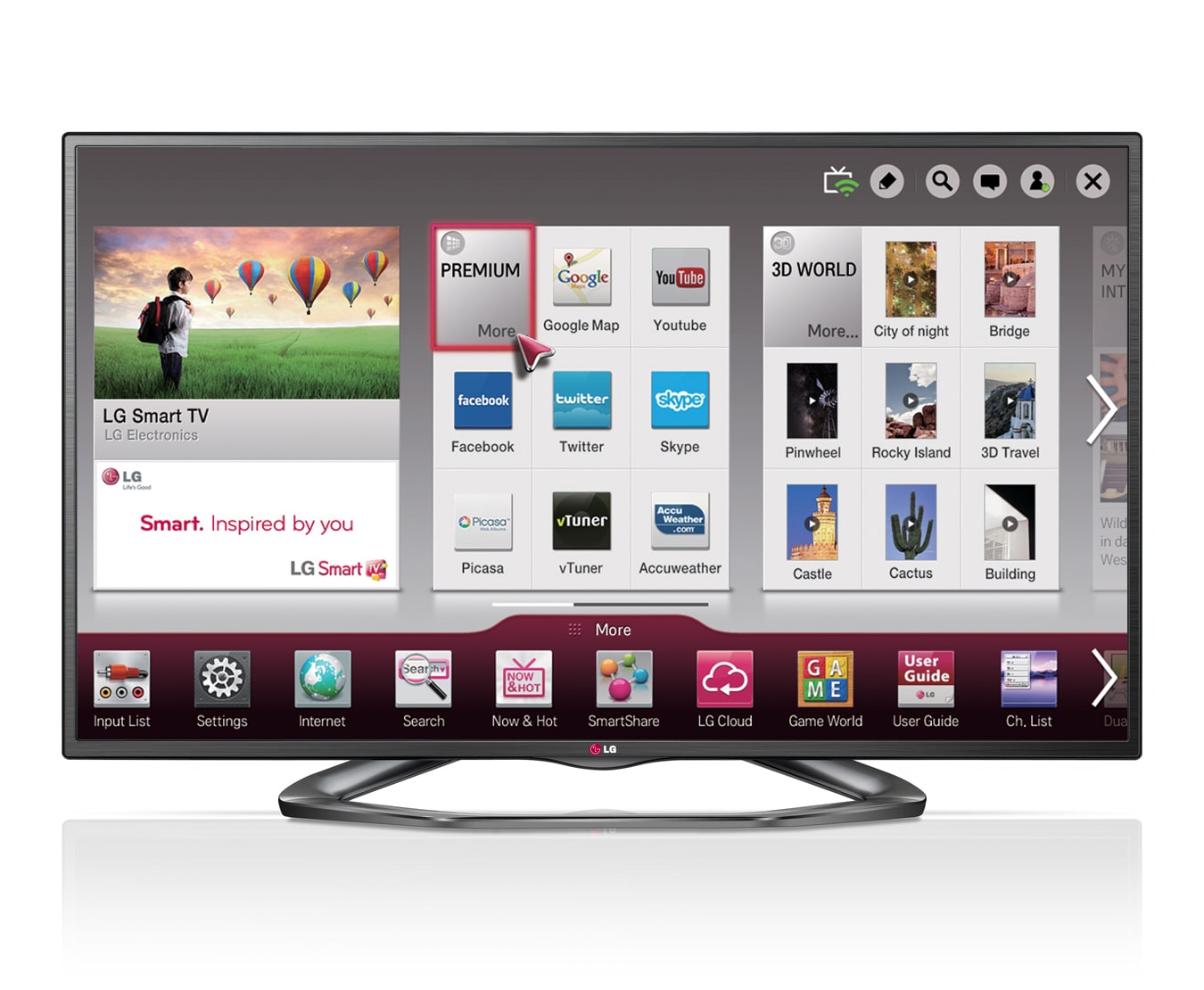 LG 55" (139cm) Full HD Smart 3D LED LCD TV, 55LA6200