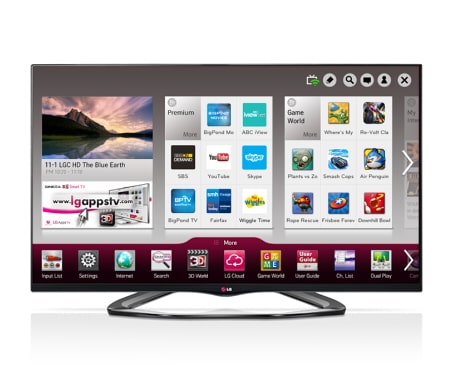 LG 55LA6620 - 55" (139cm) FULL HD SMART 3D LED LCD TV