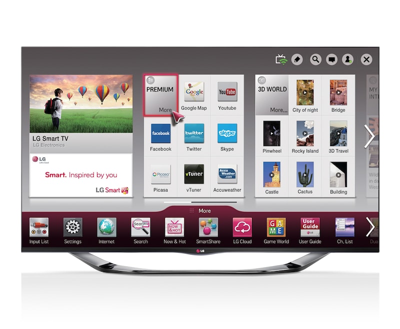 LG 55" (139cm) FULL HD Smart 3D LED LCD TV, 55LA6910