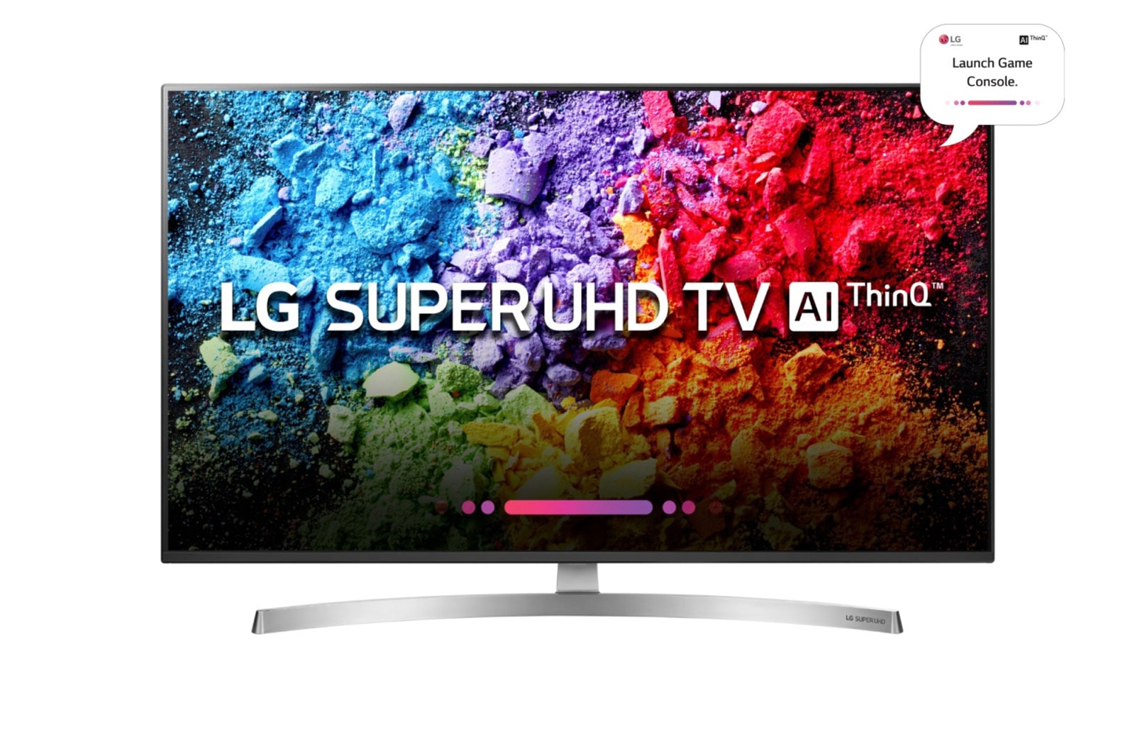 Front view of LG Super UHD 4K TV 55inch 55SK8000PTA