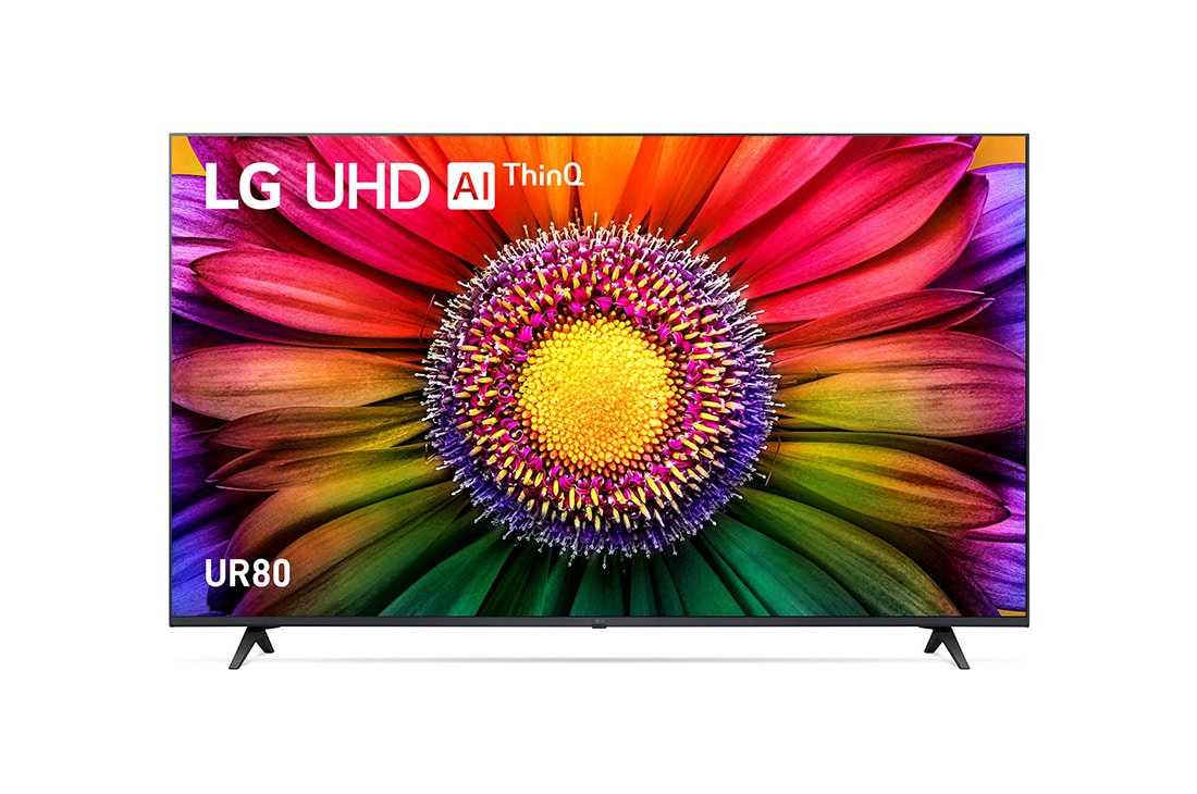 LG UHD TV UR80 55 inch 4K Smart TV with Al Sound Pro, 55UR8050PSB