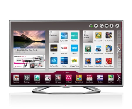 2013年製 60インチテレビ LG 60LA6200 - テレビ