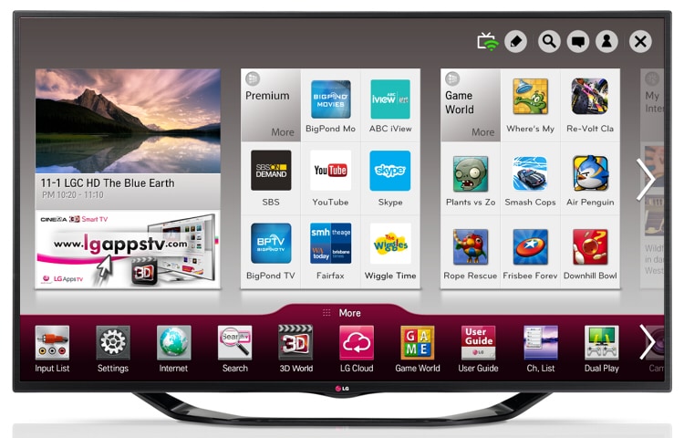 LG 60LA7410 - 60" (151cm) Full HD Smart 3D LED LCD TV, 60LA7410