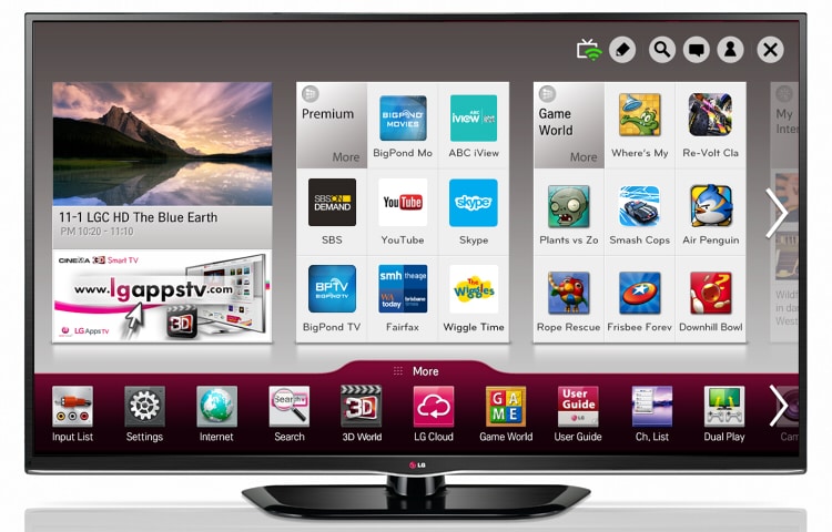 LG 60" (152cm) Full HD Smart 3D Plasma TV, 60PH6700