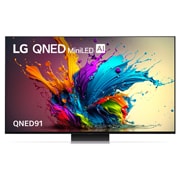 LG 65 inch LG MiniLED QNED91 4K Smart TV, 65QNED91TSA