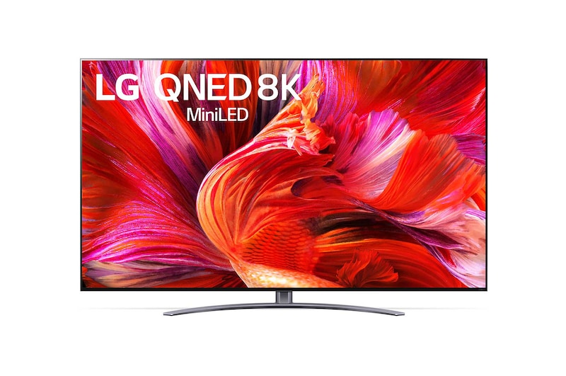 Front view of LG QNED96 Series 65 inch 8K TV w/ NanoCell & Mini LED Technology 65QNED96TPA