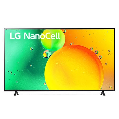 A front view of the LG NanoCell TV