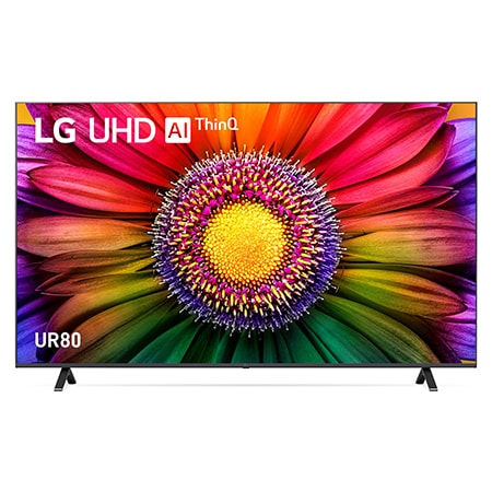 A front view of the LG UHD TV