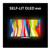 LG OLED evo C2 42 inch 4K Smart TV Gaming TV with Self Lit OLED Pixels, OLED42C2PSA