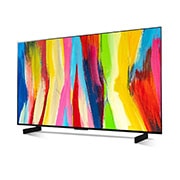 LG OLED evo C2 42 inch 4K Smart TV Gaming TV with Self Lit OLED Pixels, OLED42C2PSA