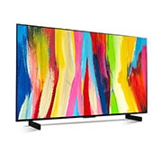 LG OLED evo C2 42 inch 4K Smart TV Gaming TV with Self Lit OLED Pixels, OLED42C2PSA