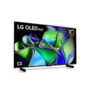 LG OLED Evo C3 42 inch 4K Smart TV Gaming TV with Self Lit OLED Pixels, OLED42C3PSA