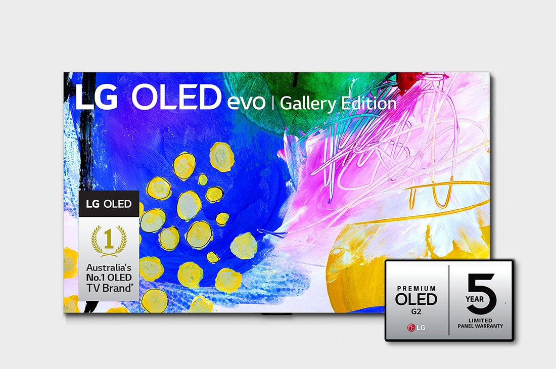 LG OLED evo G2 77 inch 4K Smart TV Gallery Edition with Self Lit OLED Pixels, OLED77G2PSA