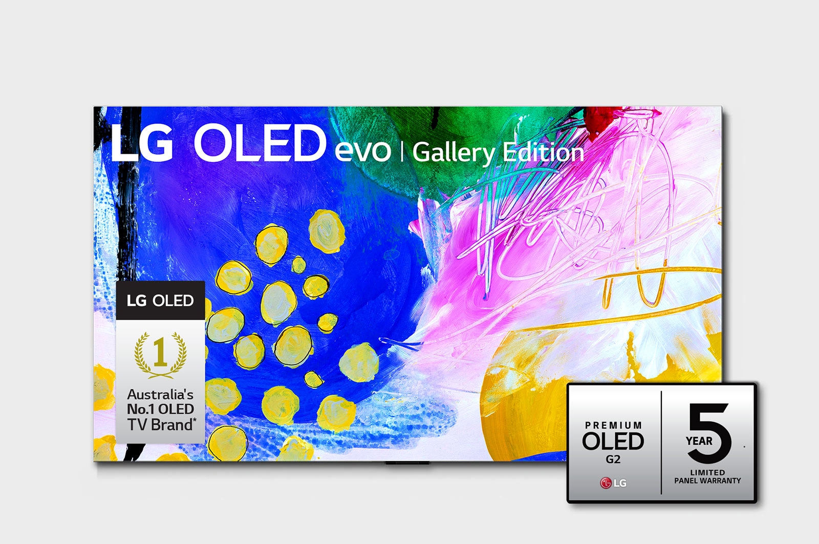 LG OLED evo G2 65 inch 4K Smart TV Gallery Edition with Self Lit OLED Pixels, OLED65G2PSA