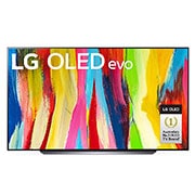 LG OLED evo C2 83 inch 4K Smart TV Self Lit OLED Pixels, OLED83C2PSA