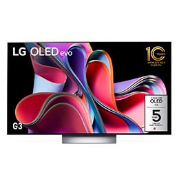 LG G3 55 inch OLED evo TV with Self Lit OLED Pixels