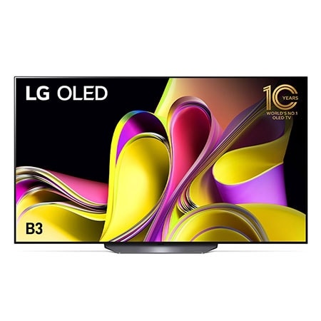 Front view with LG OLED and 10 Years World No.1 OLED Emblem.