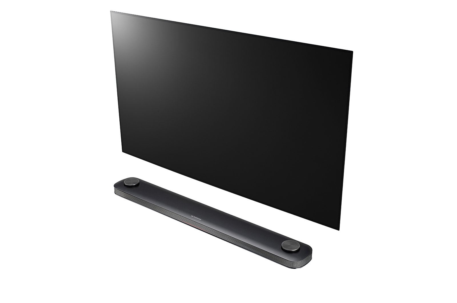 LG OLED 65” TV w Design on wall, Alpha 9 Gen2 processor & Google Assistant™, OLED65W9PTA