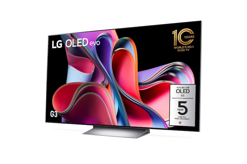 LG G3 77 inch OLED evo TV with Self Lit OLED Pixels, OLED77G3