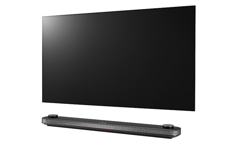 LG OLED 77” TV w Design on wall, Alpha 9 Gen2 processor & Google Assistant™, OLED77W9PTA